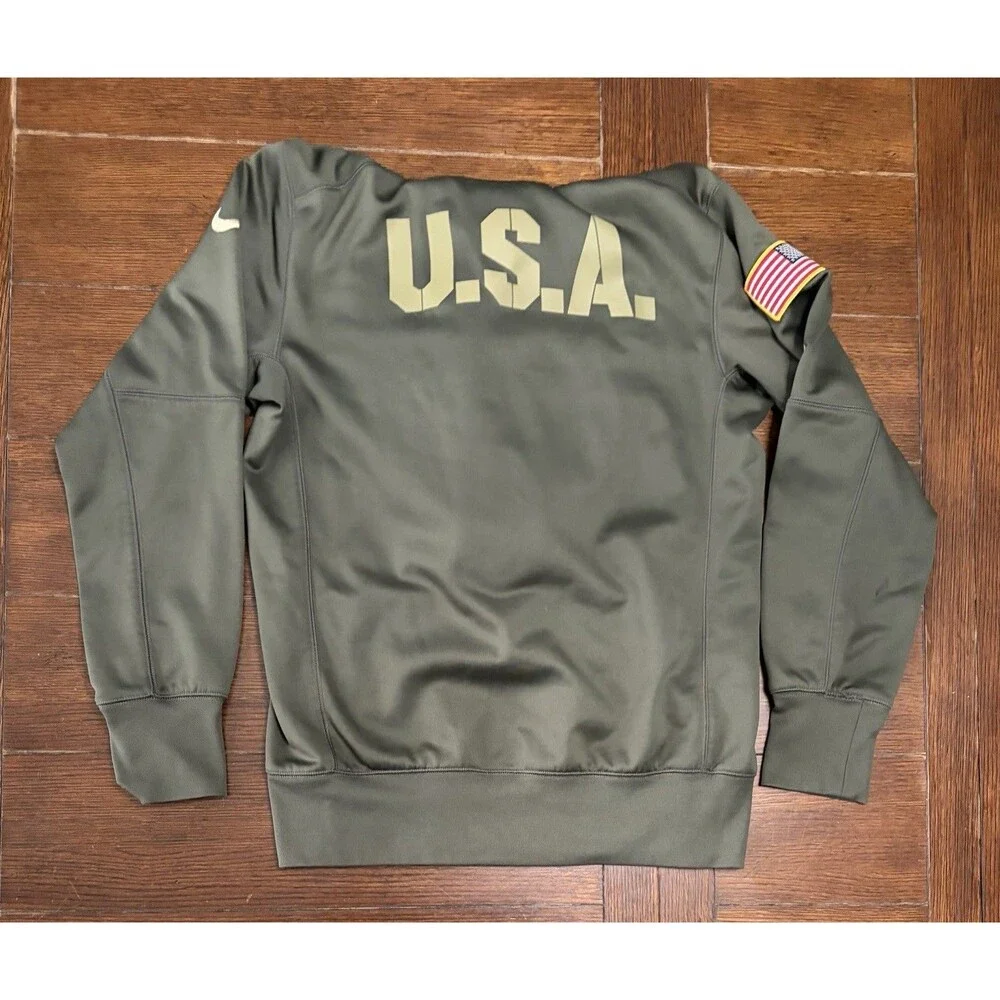 Nike Hoodie Mens Small Green Bay Packers Salute to Service Dri Fit Sweatshirt